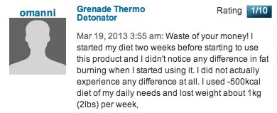Grenade Thermo Detonator complaints