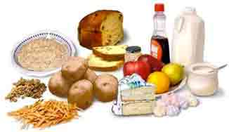 Food high in carbohydrates